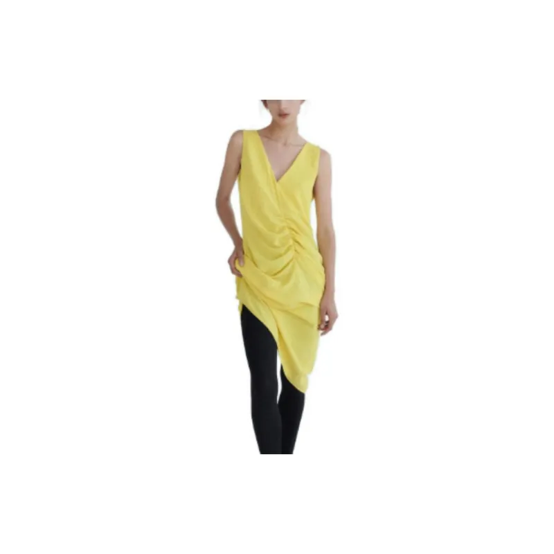 ZARA Sleeveless Dresses Women's Bright Yellow-2