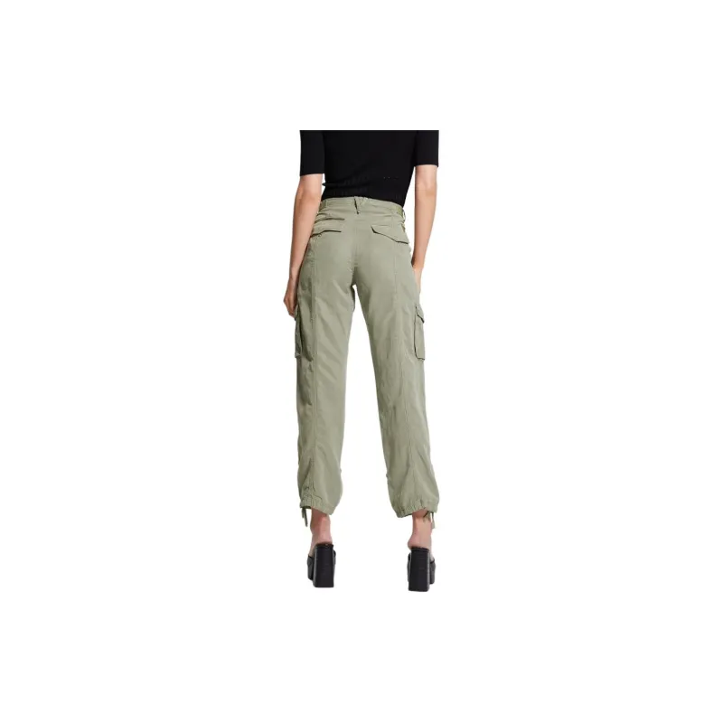 GUESS Eco Nessi Linen Cargo Pants Cargo Pants Women's Sage Green-2