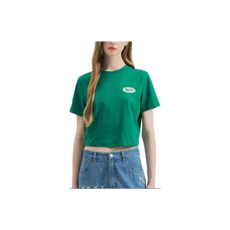MLB New York Yankees T Shirts Women's Green-4