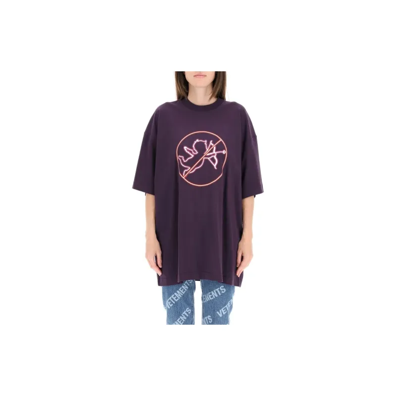 Vetements T-Shirts Women's Purple-1