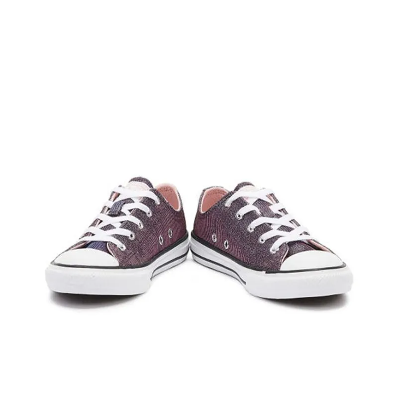 Converse Chuck Taylor All Star Durable Breathable Low Top Kids Canvas Shoes Purple Pink Teenagers-3