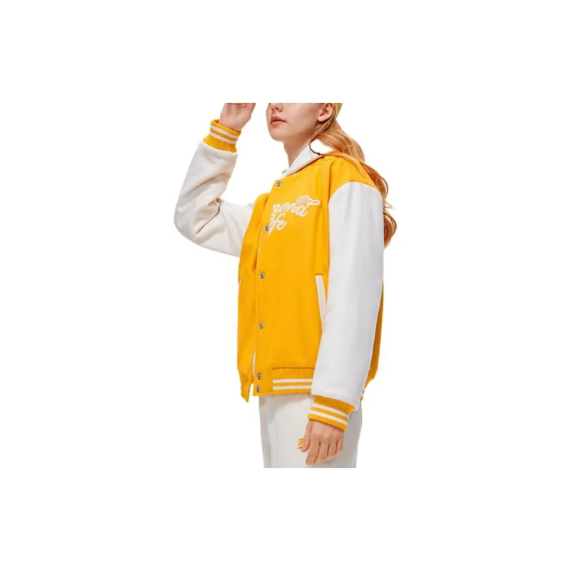 FILA FUSION Baseball Jacket Women's Apricot Orange-3