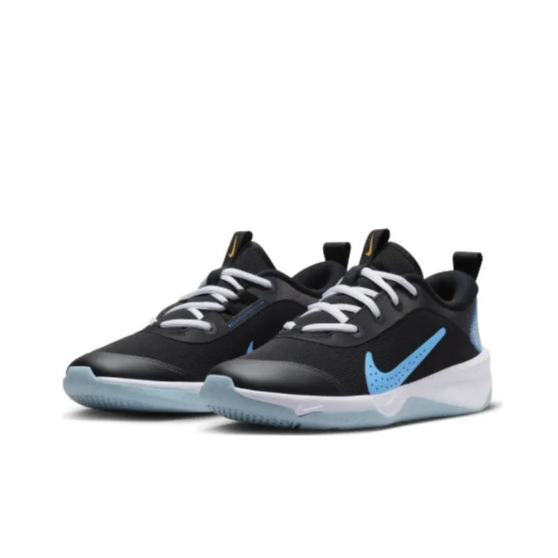 Nike Omni Multi-Court GS 'Black Blue Lightning'-2