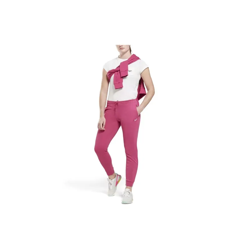 Reebok RI FRENCH TERRY PANT Knitted Sports Pants Women's Red-2