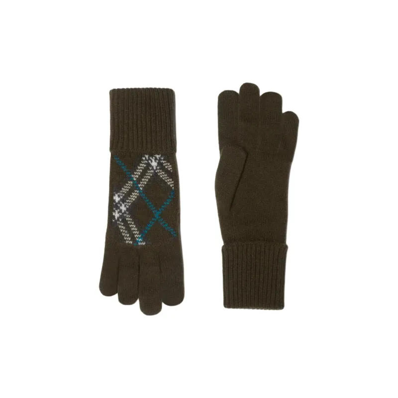 Burberry Checked Knitted Golves-2