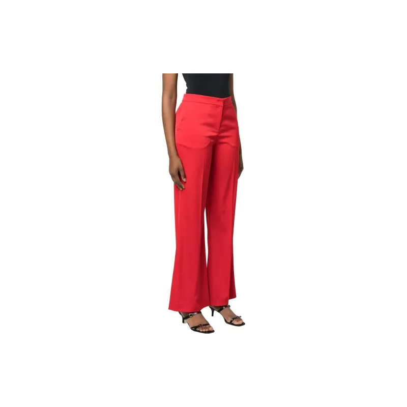 PINKO Straight Leg Flared Tailored Trousers-3