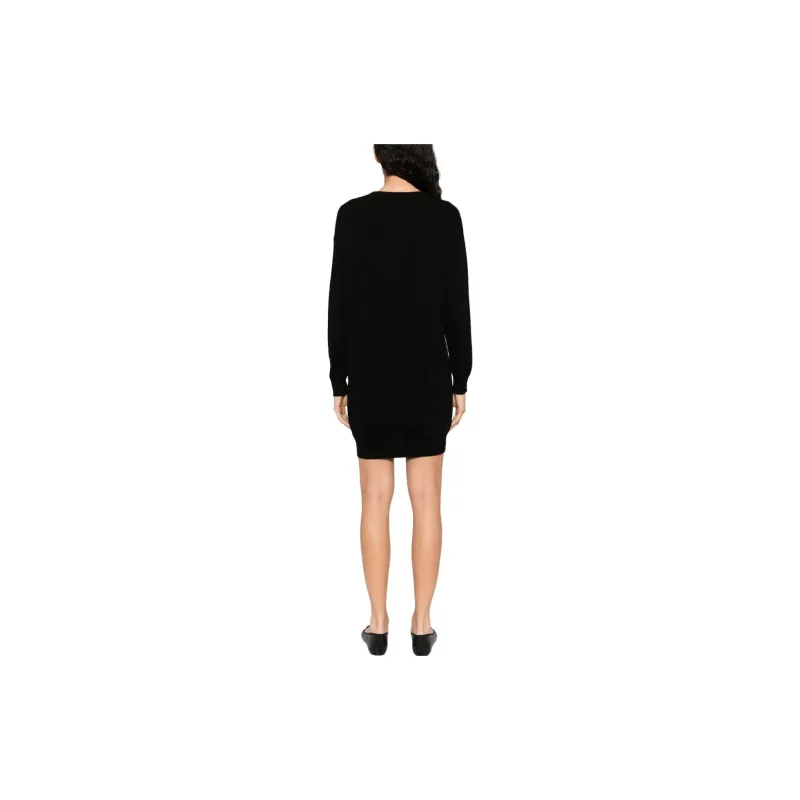 LIU·JO Rhinestone embellished Sweater Minidress-3