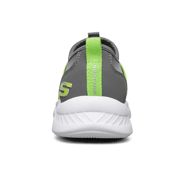 Skechers Comfy Flex 2.0 Slip Resistant Cushioning Abrasion Resistant Low Top Kids Lifestyle Shoes Ash Lemon Teenagers-3