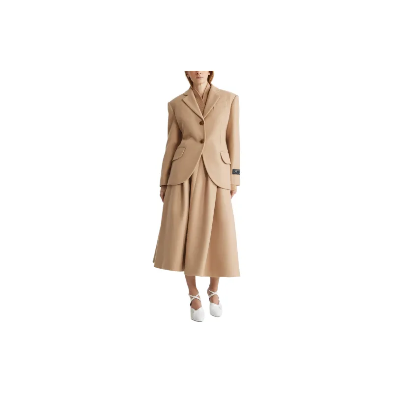 Patou Pleated Midi Skirt-1
