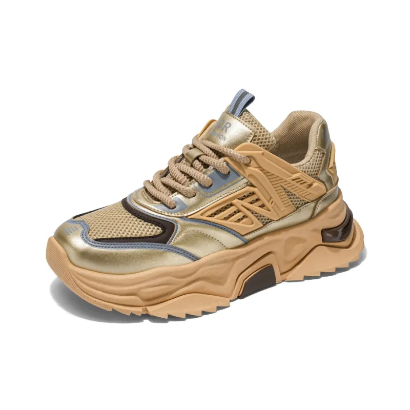 YIVELOVE Anti-Slip And Wear-Resistant Height Increasing Low-Top Chunky Sneakers Men's-6