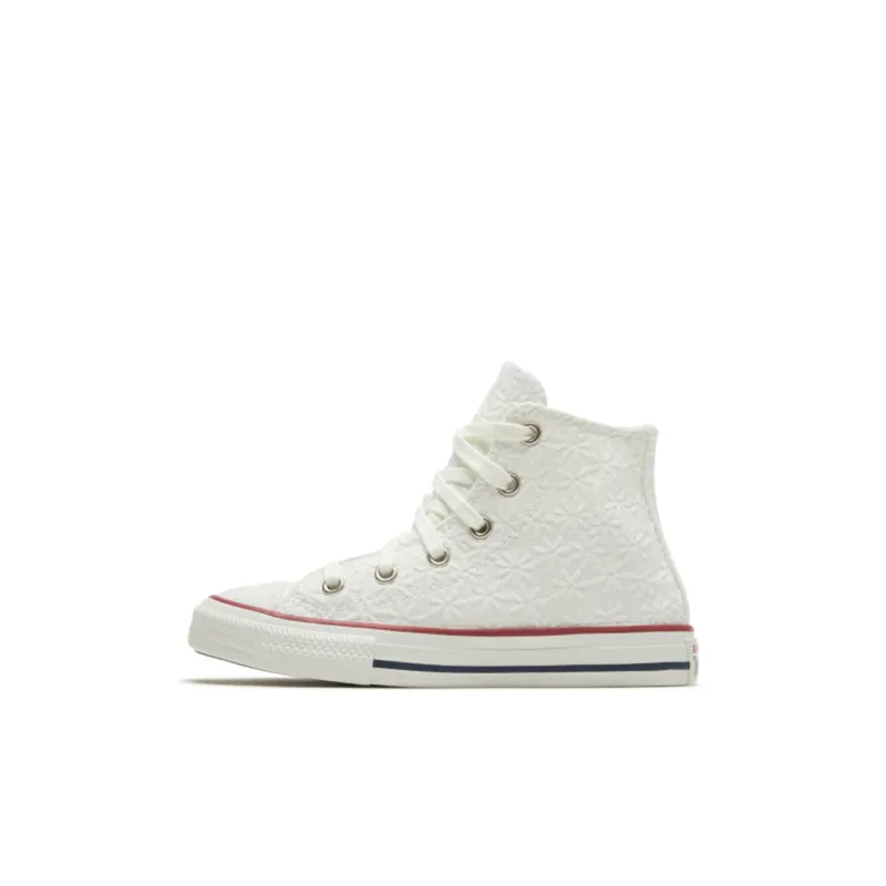 Converse Chuck Taylor All Star High Top Kids Canvas Shoes White Children Aged 3 7 Years Old-0