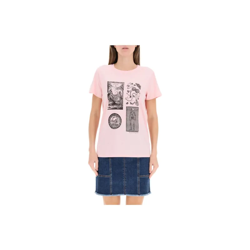 Alexander McQueen T Shirts Women's Pink-1