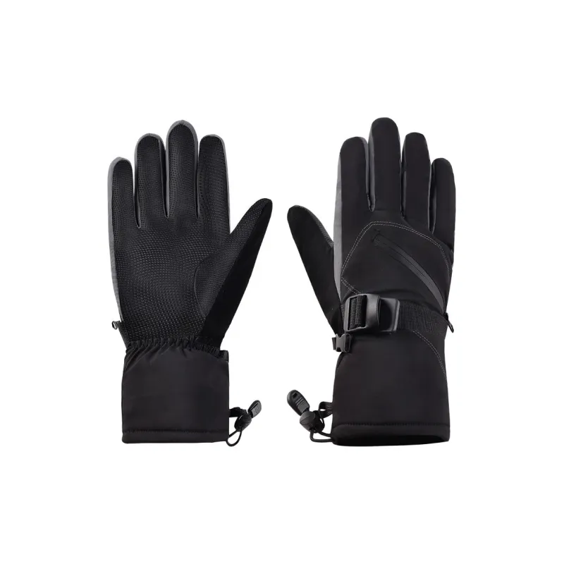 TANLU Riding Equipment Cycling Glove Winter Outdoor Sports Mountaineering Unisex Fabric/Leather Black-0