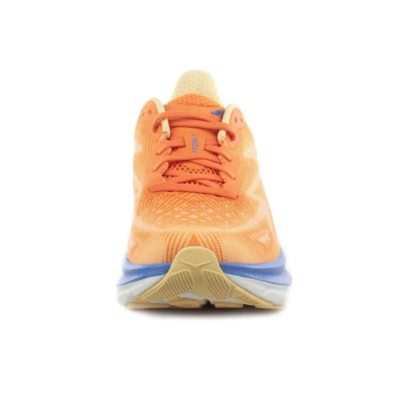HOKA ONE ONE Clifton 9 Anti Slip Wear Resistant Low Top Kids' Running Shoes Orange Kids'-4