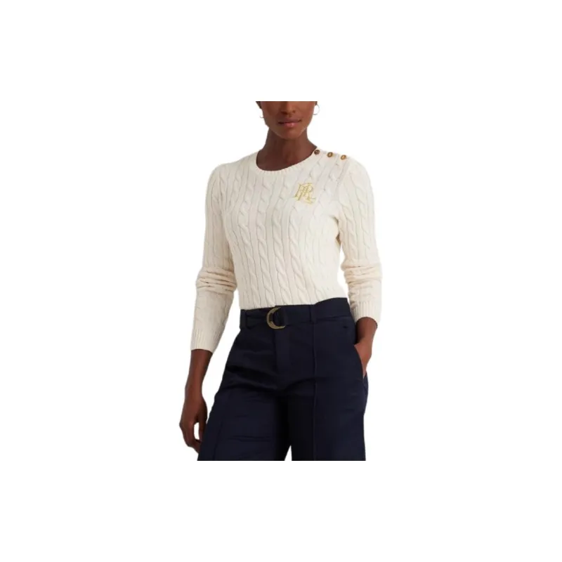 Polo Ralph Lauren SS24 Knitwear Women's Cream-3