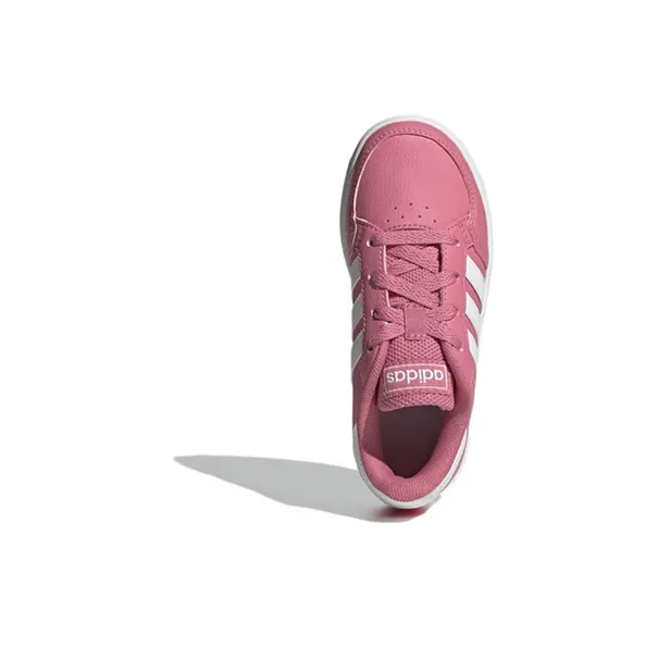 Adidas Neo Breaknet Anti Slip Wear Resistant Low Top Kids' Skateboarding Shoes Pink White Kids'-3