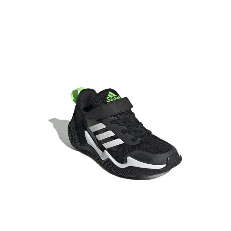 Adidas 4Uture Runner Sport K Slip Resistant, Abrasion Resistant, Breathable Low Top Running Shoes Black White Kids'-2