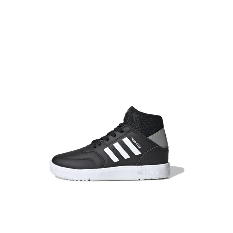 Adidas Originals 360 C High-Top Kids' Skateboarding Shoes Black White Children Aged 3-7 Years Old-0