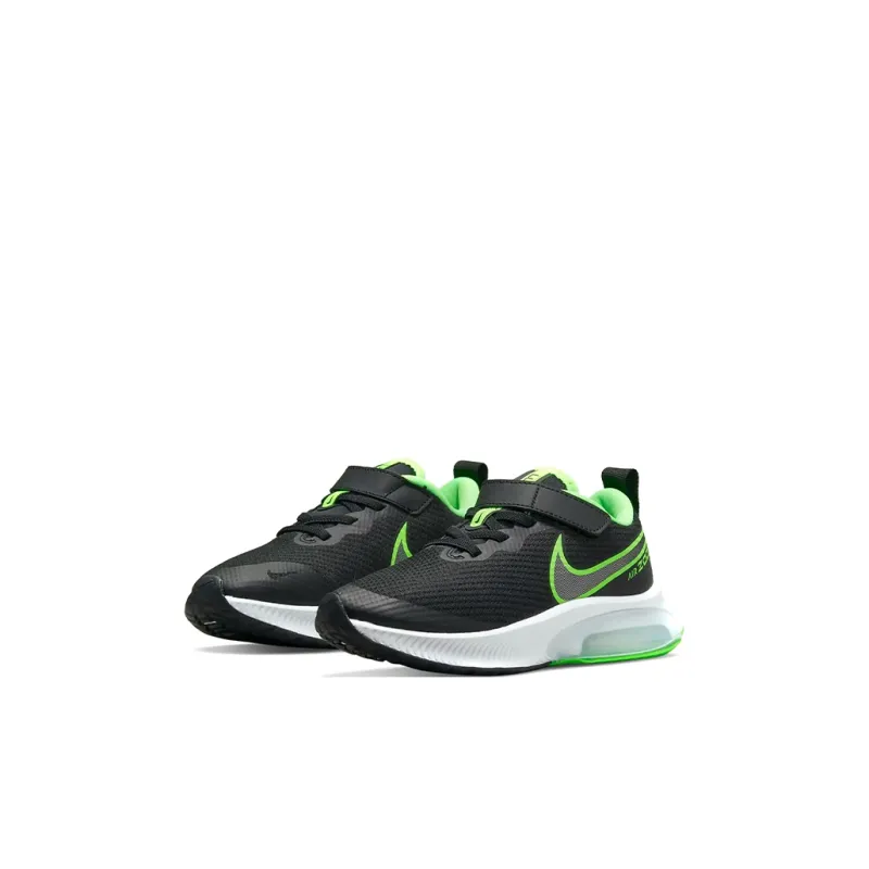 Nike Air Zoom Arcadia Low Top Kids Lifestyle Shoes Black Green Children Aged 3 7 Years Old-2
