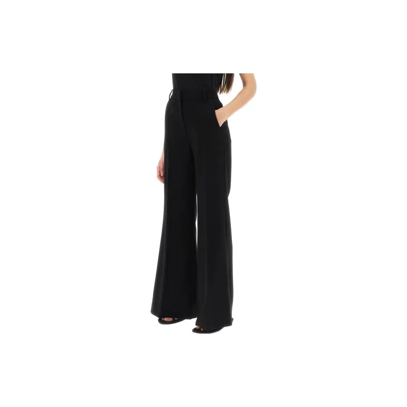 MaxMara Studio High Waisted Wide Leg Pants-3