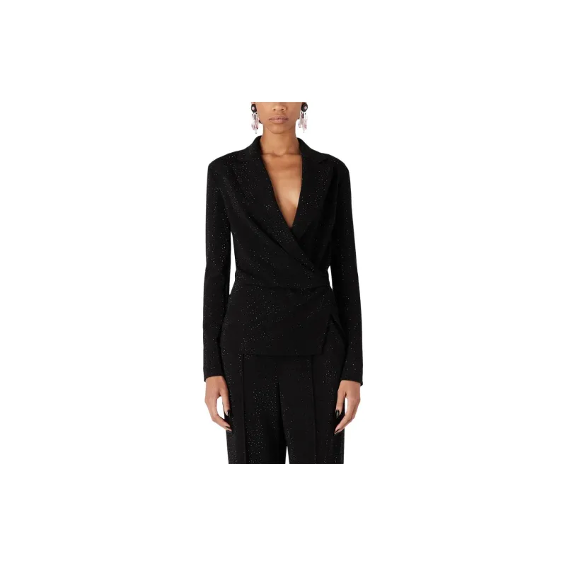 GIORGIO ARMANI Embellished Wrapped Blazer-1