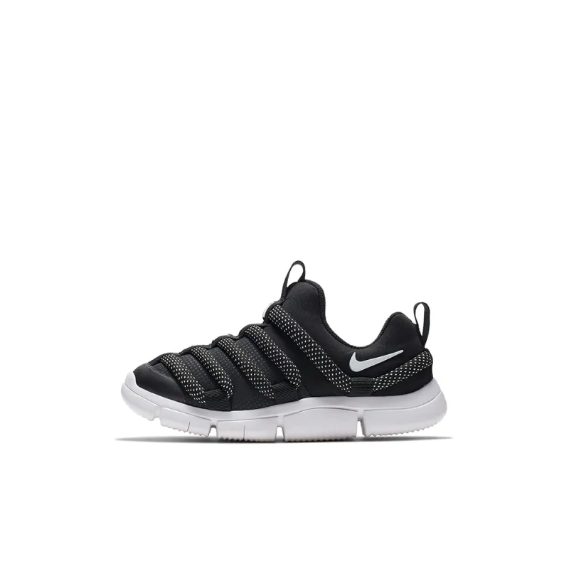 Nike Novice Slip Resistant Shock Absorbers Low Top Sports Casual Shoes Black White Children Aged 3 7 Years Old-0