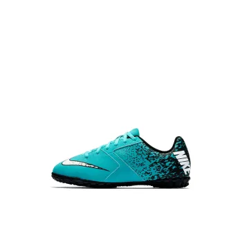 Nike Bomba JR Bomba Slip Resistant Cushioning Wear Resistant Low Top Soccer Shoes Blue Kids'