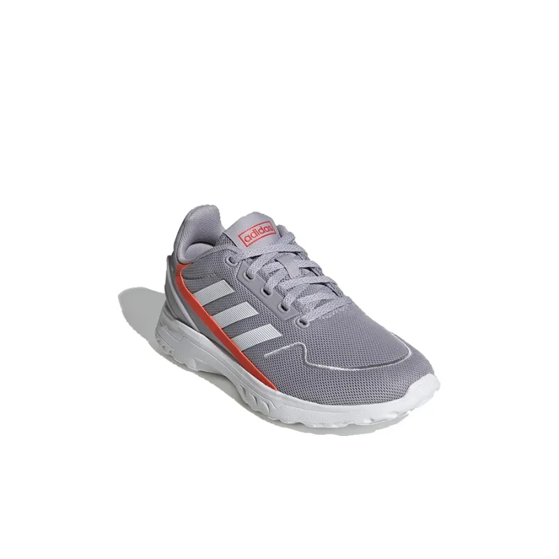 Adidas Neo Nebula Ted Low-Top Kids' Running Shoes Gray White Children Aged 3-7 Years Old-2