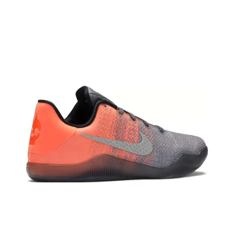 Nike Kobe 11 Low 'Easter' Kobe 11 Low-Top Children's Basketball Shoes Gray Orange Teenagers-3