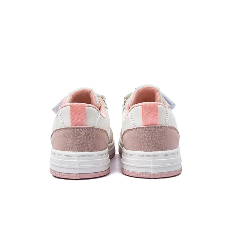 Kappa Slip Resistant Cushioning Wear Resistant Lightweight Low Top Kids' Skateboarding Shoes Beige White Pink Kids'-4