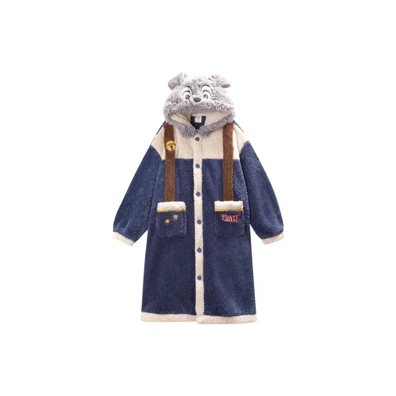 GUKOO x Disney Sleep Robe Men's Asphalt Gray Blue-0