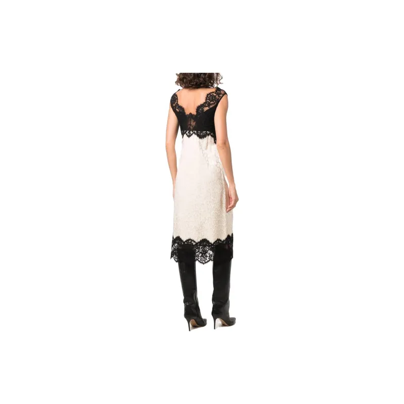 Just Cavalli Sleeveless Dresses Women's Black/White-2