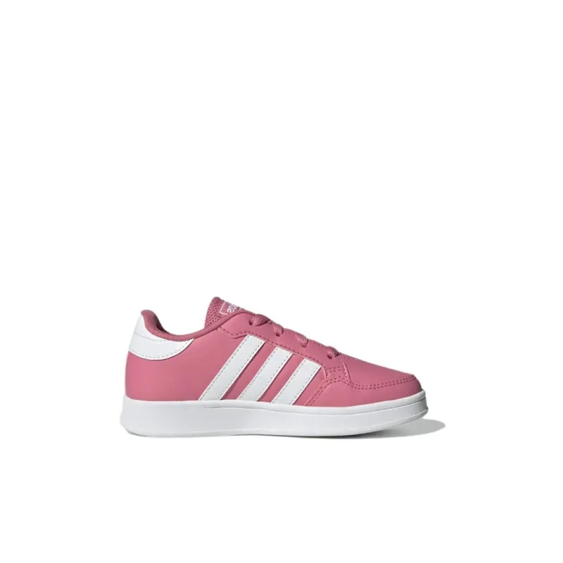 Adidas Neo Breaknet Anti Slip Wear Resistant Low Top Kids' Skateboarding Shoes Pink White Kids'-1