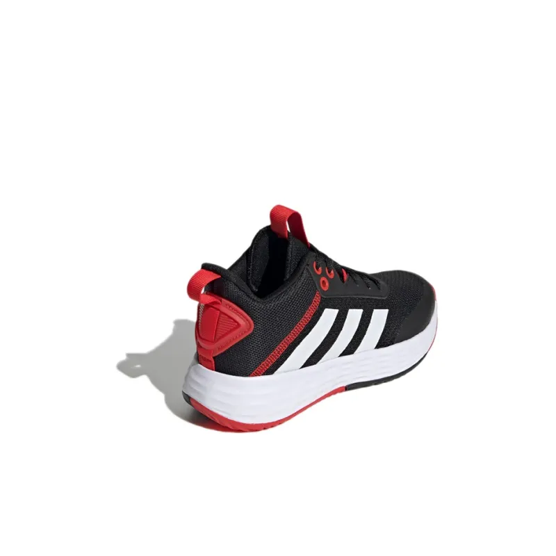 Adidas OwnTheGame 2.0 K Slip Resistant And Breathable Low Top Performance Basketball Shoes Black White Kids'-4