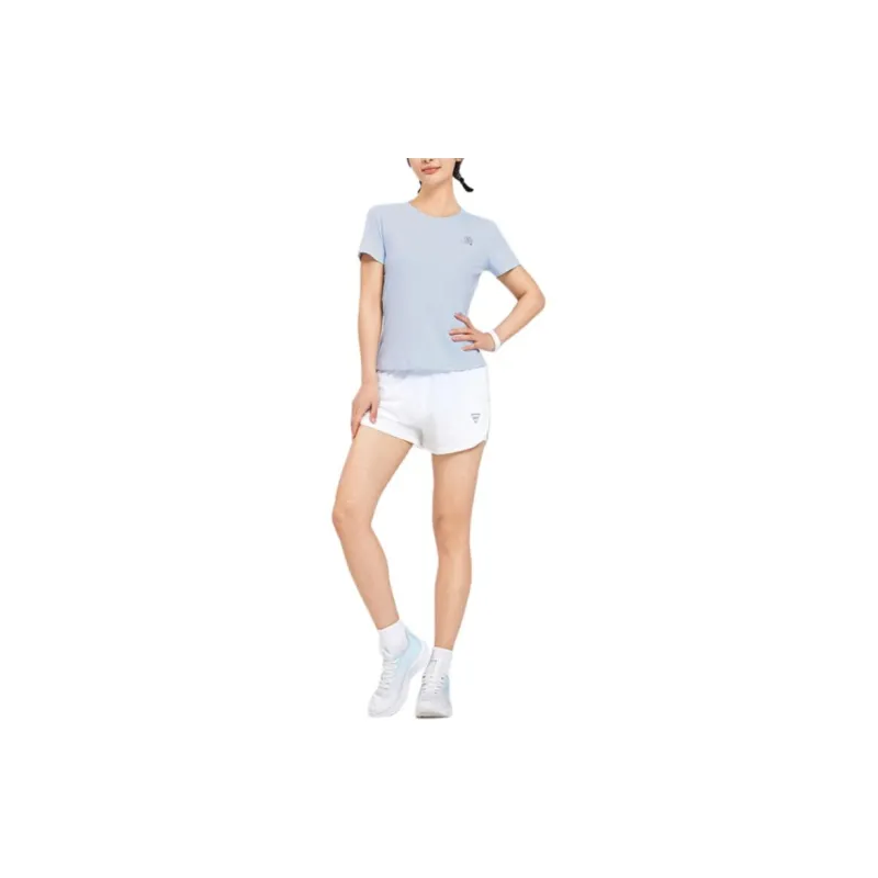QIAODAN T Shirts Women's Transparent Blue-2