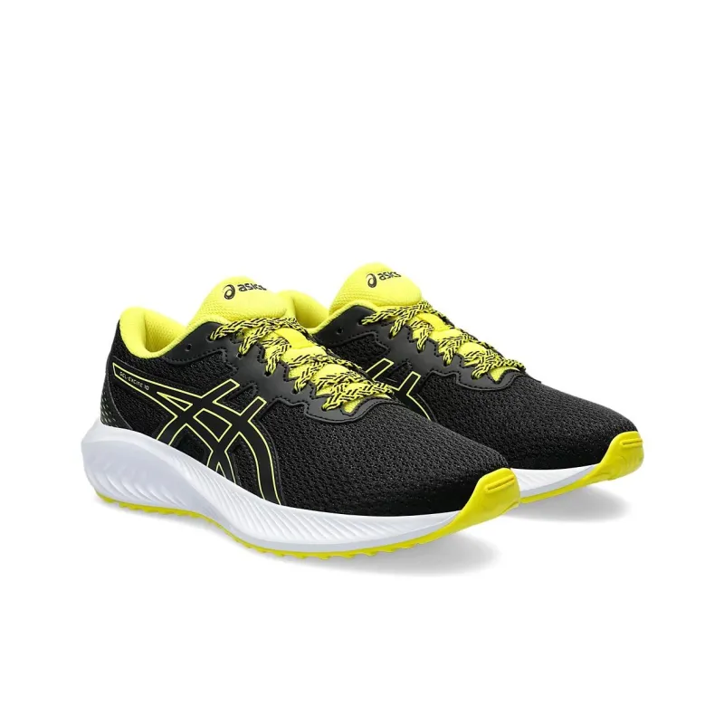 Asics Gel Excite 10 Anti Slip Wear Resistant Kids' Running Shoes Black Yellow Teenagers-1