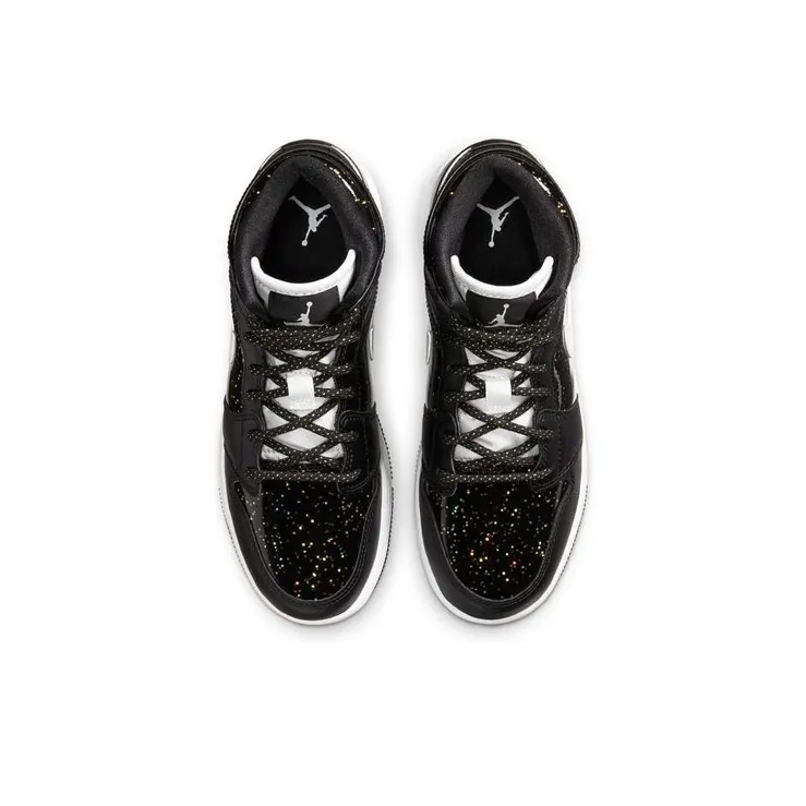 Jordan 1 Mid Black Speckle GS-3