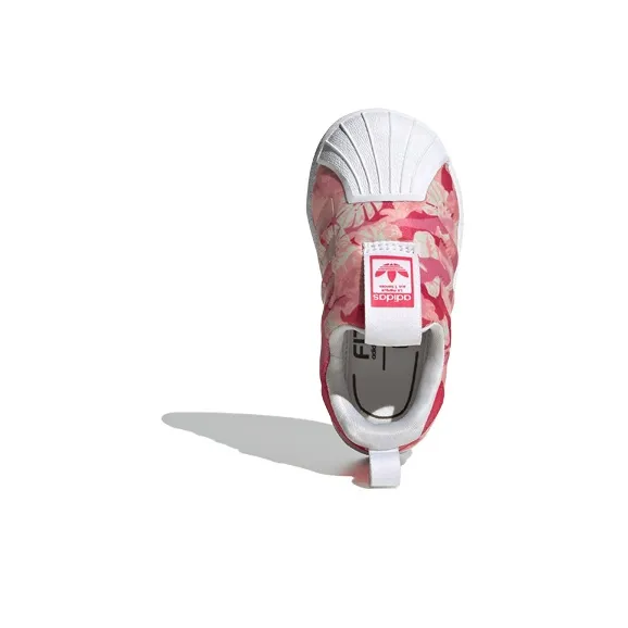 Adidas Originals Superstar Series Slip Resistant Anti Kick Low Top Baby & Toddler Shoes Pink White Infant And Toddler-4