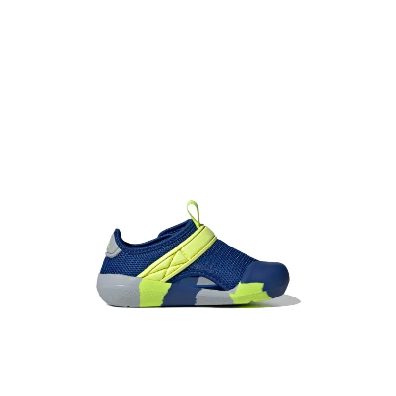 Adidas Slip Resistant Anti Kick Low Top Baby & Toddler Shoes Blue Yellow Infant And Toddler-1