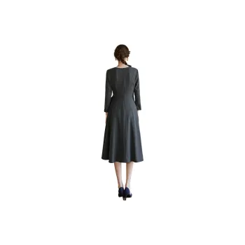 ROEYSHOUSE Long Sleeved Dress Women's Dark Gray