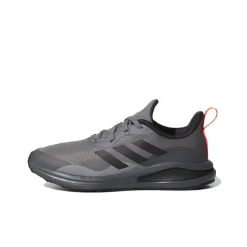Adidas Fortarun Lace Running J Wear Resistant Low Top Kids' Running Shoes Smoke Gray Teenagers