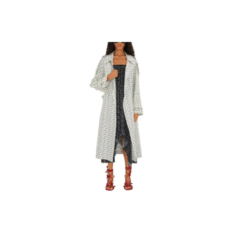 Burberry B print Silk Trench Coat-2