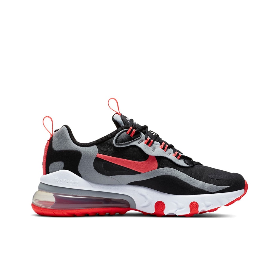 grey and red nike 270