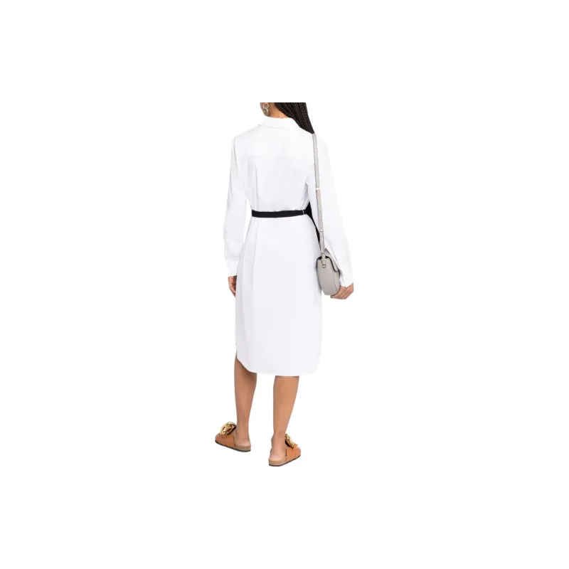 KARL LAGERFELD X Amber Valletta Bow Belted Shirtdress-2