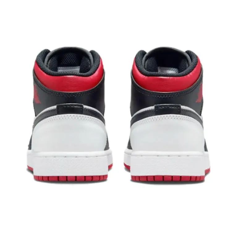 Jordan 1 Mid Gym Red Black Toe GS-6