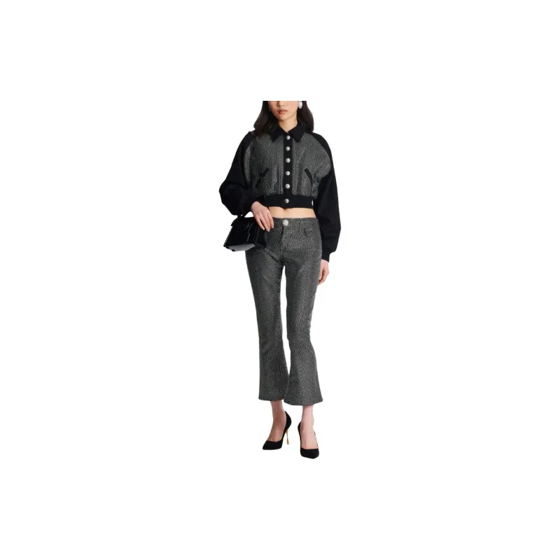 BALMAIN Logo embellished Cropped Jacket-1