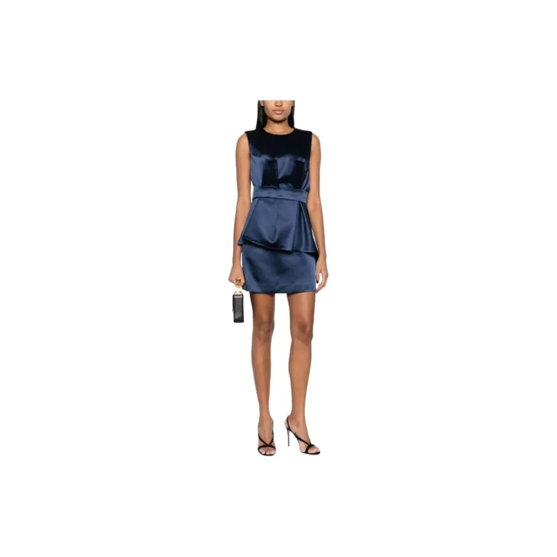 PAROSH Sleeveless Dress Women's Blue-1