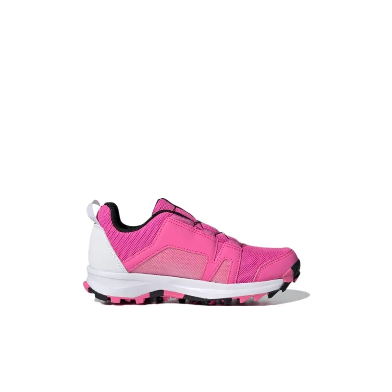 Adidas Terrex Boat Hiking K Slip Resistant And Breathable Low Top Outdoor Shoes Pink White Kids'-1