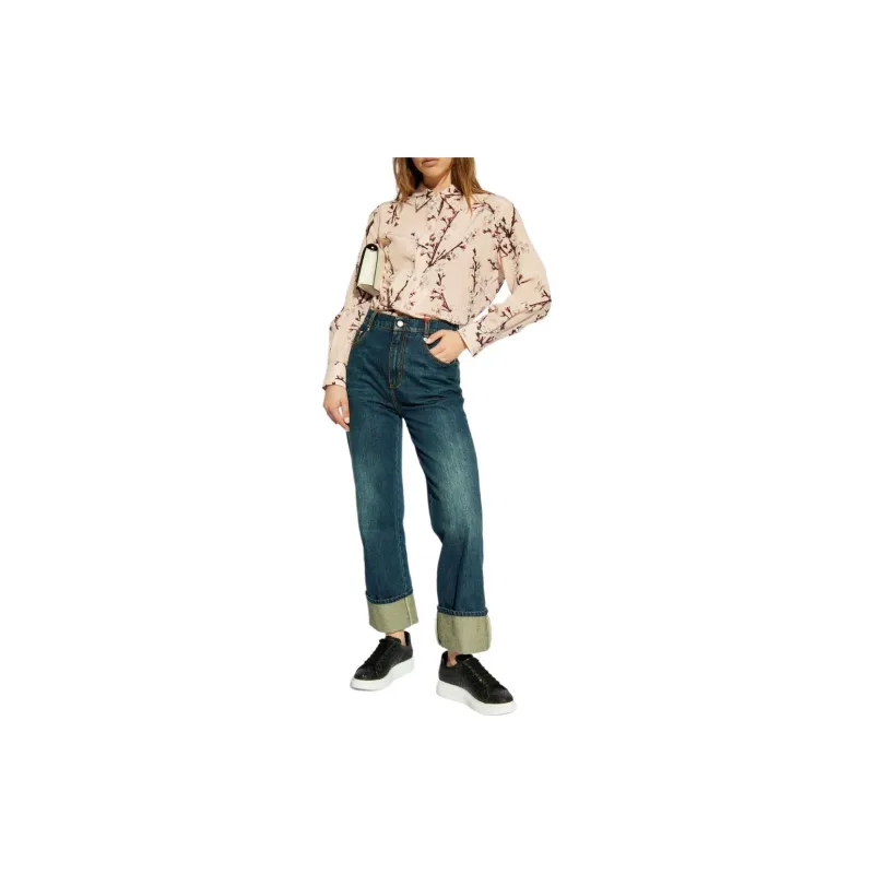 Alexander McQueen Floral Printed Long Sleeved Shirt-1