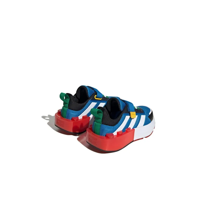 adidas Tech Runner  LEGO X  EL Little Kid 'White Shock Blue'-3